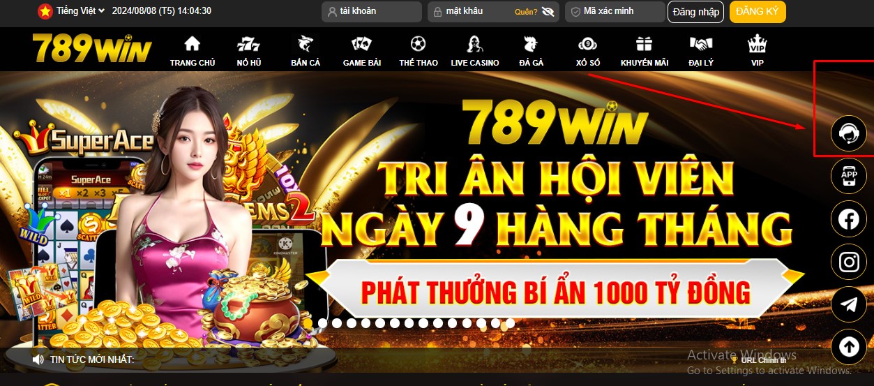 Thái độ phục vụ của 789win tận tình và chuyên nghiệp