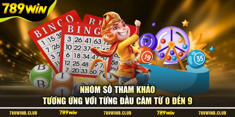 Nhóm số tham khảo tương ứng với từng đầu câm từ 0 đến 9